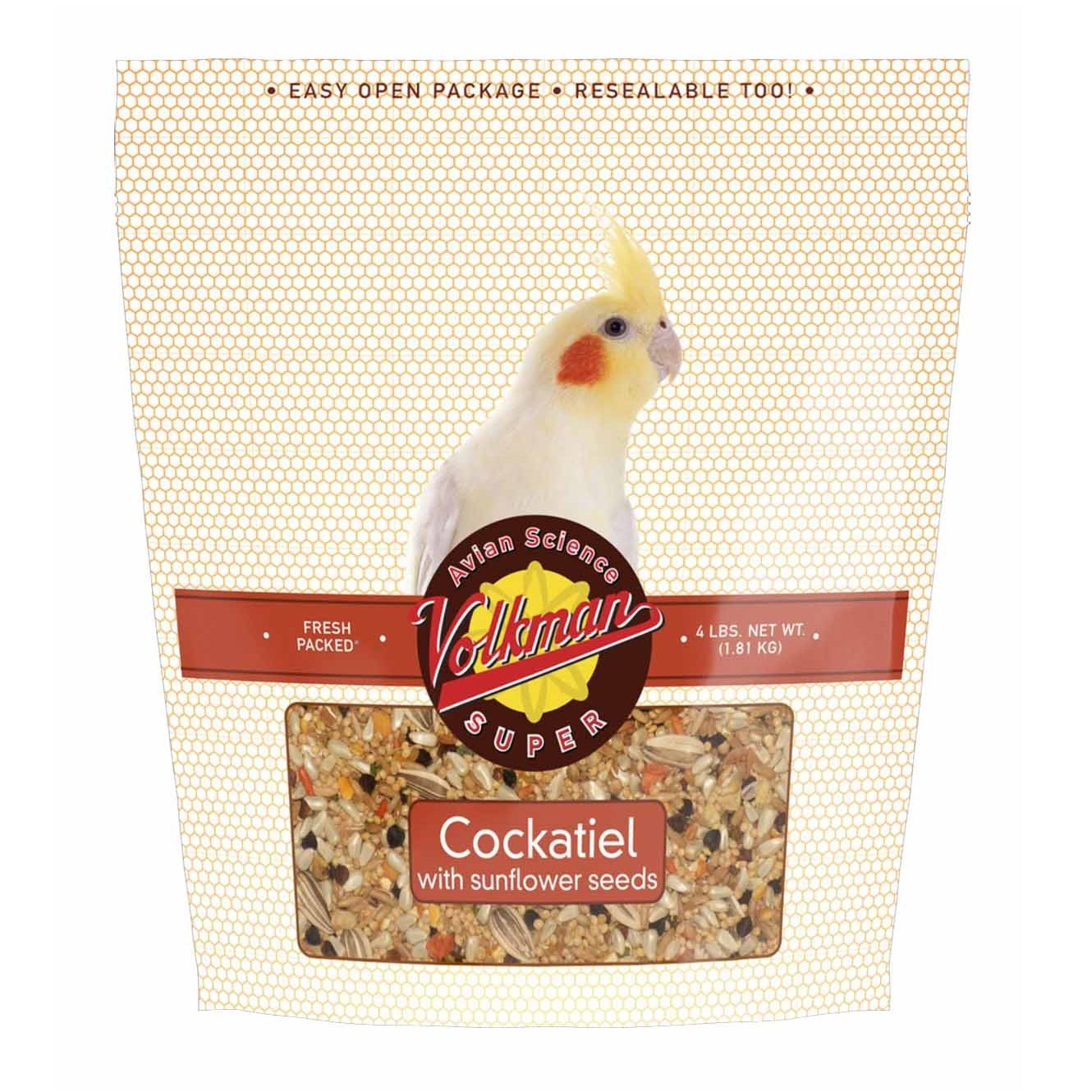 Volkman Avian Science Cockatiel With Sun Flower 4lb