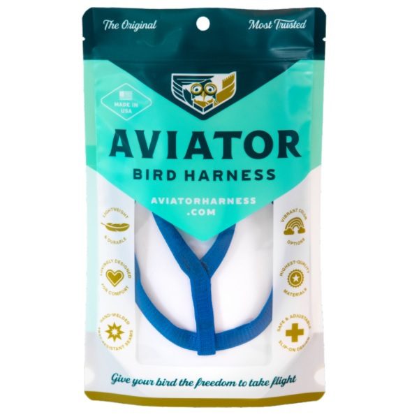 Aviator Bird Harness Mini Blue