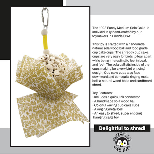 Impeckable Bird Toys 1928 Fancy Medium Sola Cake
