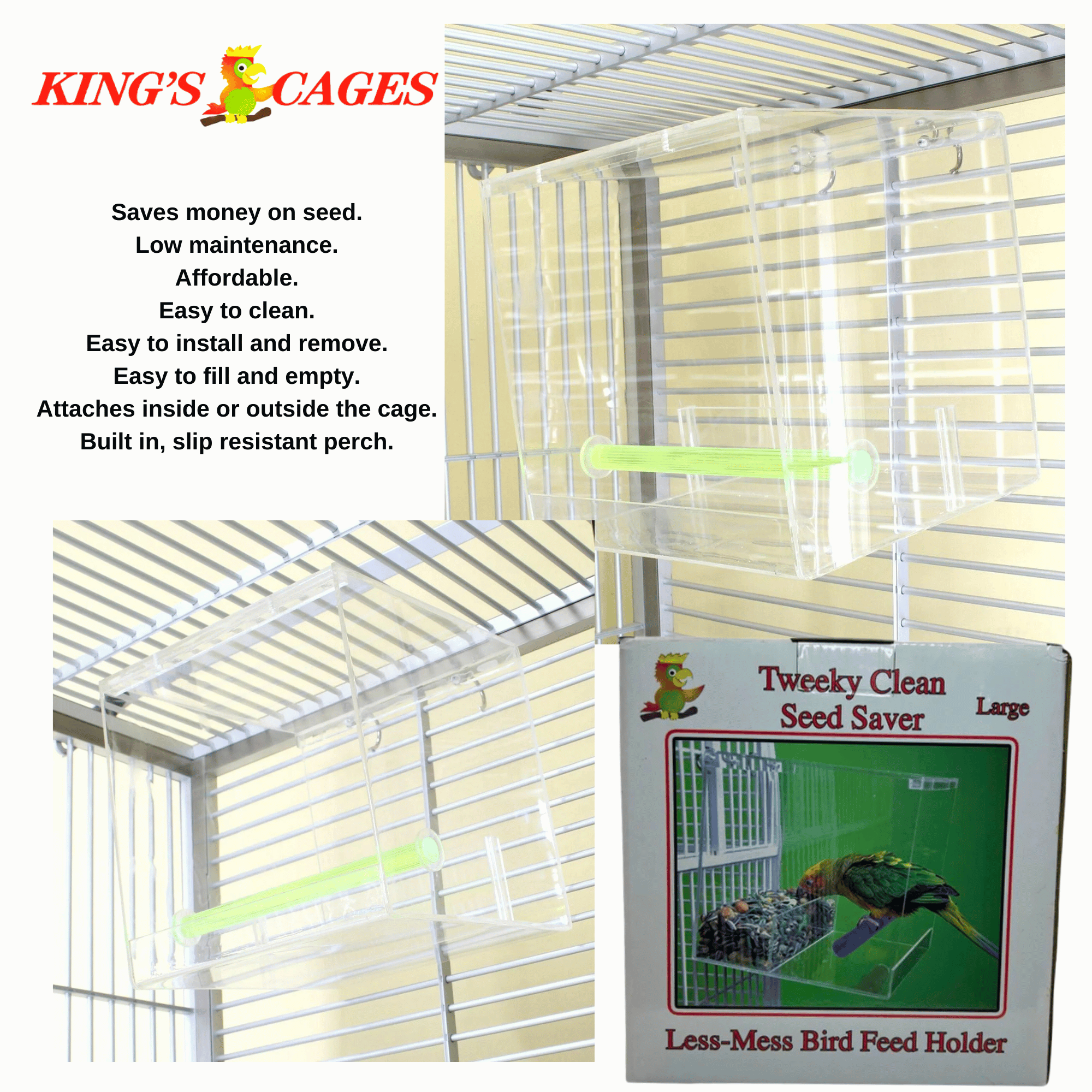 Bonka Large Tweeky Clean Bird Seed Feeder.