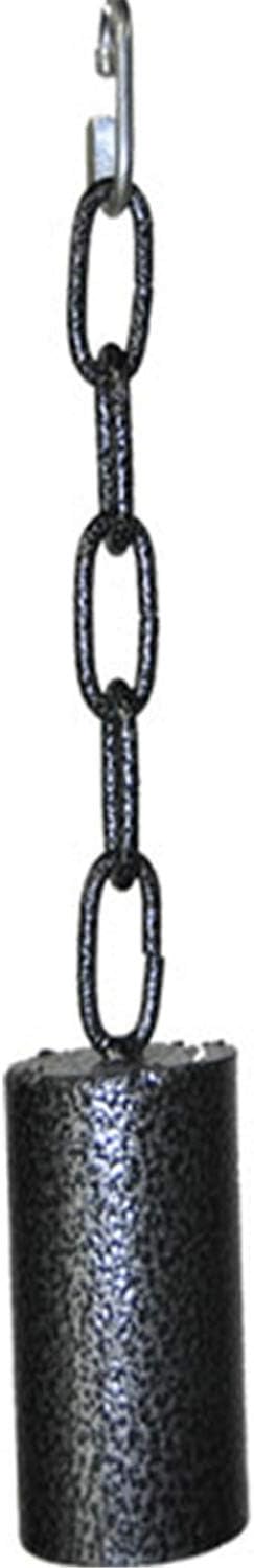 A&E Cage AE002 Black Medium Metal Pipe Bell On A Chain