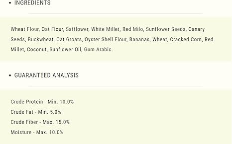 Higgins 113284 Sunburst treat stickwith Bananas & Coconut Parrot
