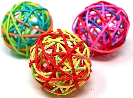 Bonka 1531 PK3 Natural Crazy Color Vine Balls 2"