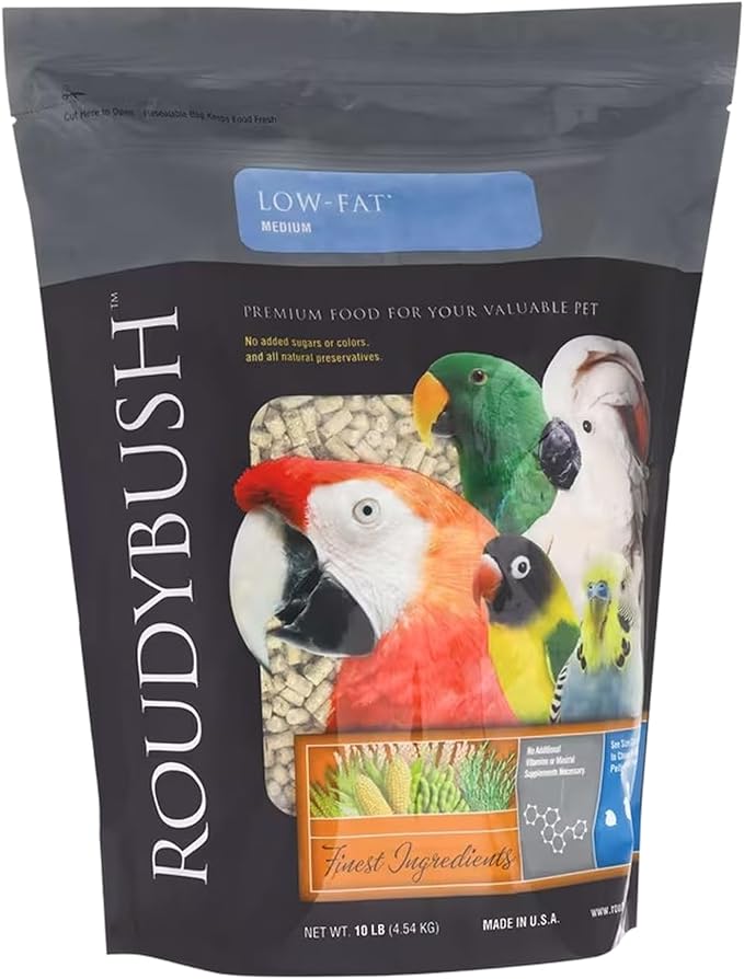 Roudybush Premium Low-Fat Pellet Medium 44oz