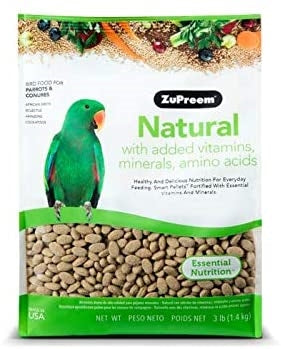 Zupreem Natural Parrot/Conure 3lb