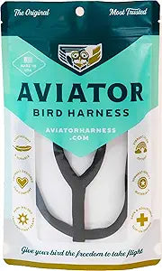 Aviator Harness & Lleash Large Black