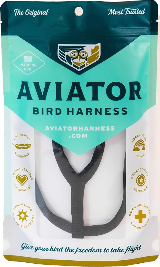 Aviator Bird Harness Mini Black