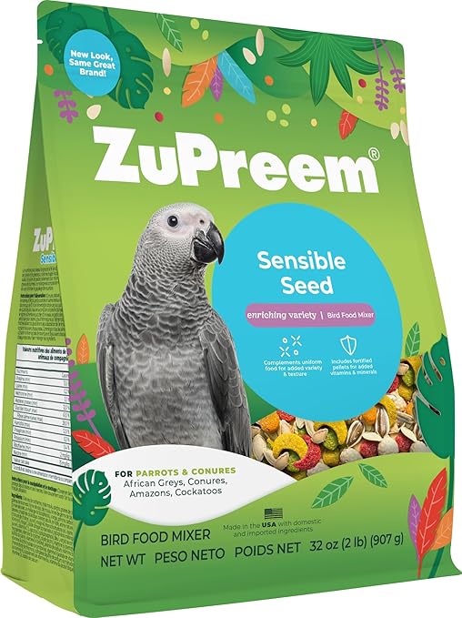ZuPreem Sensible Seed Bird Food, Parrot 2lb
