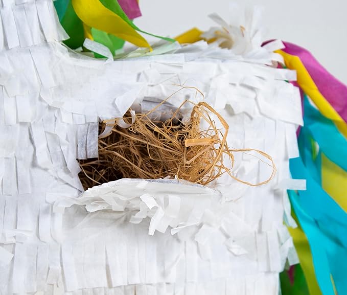 Penn-Plax Unicorn Pinata with Natural Nesting Material