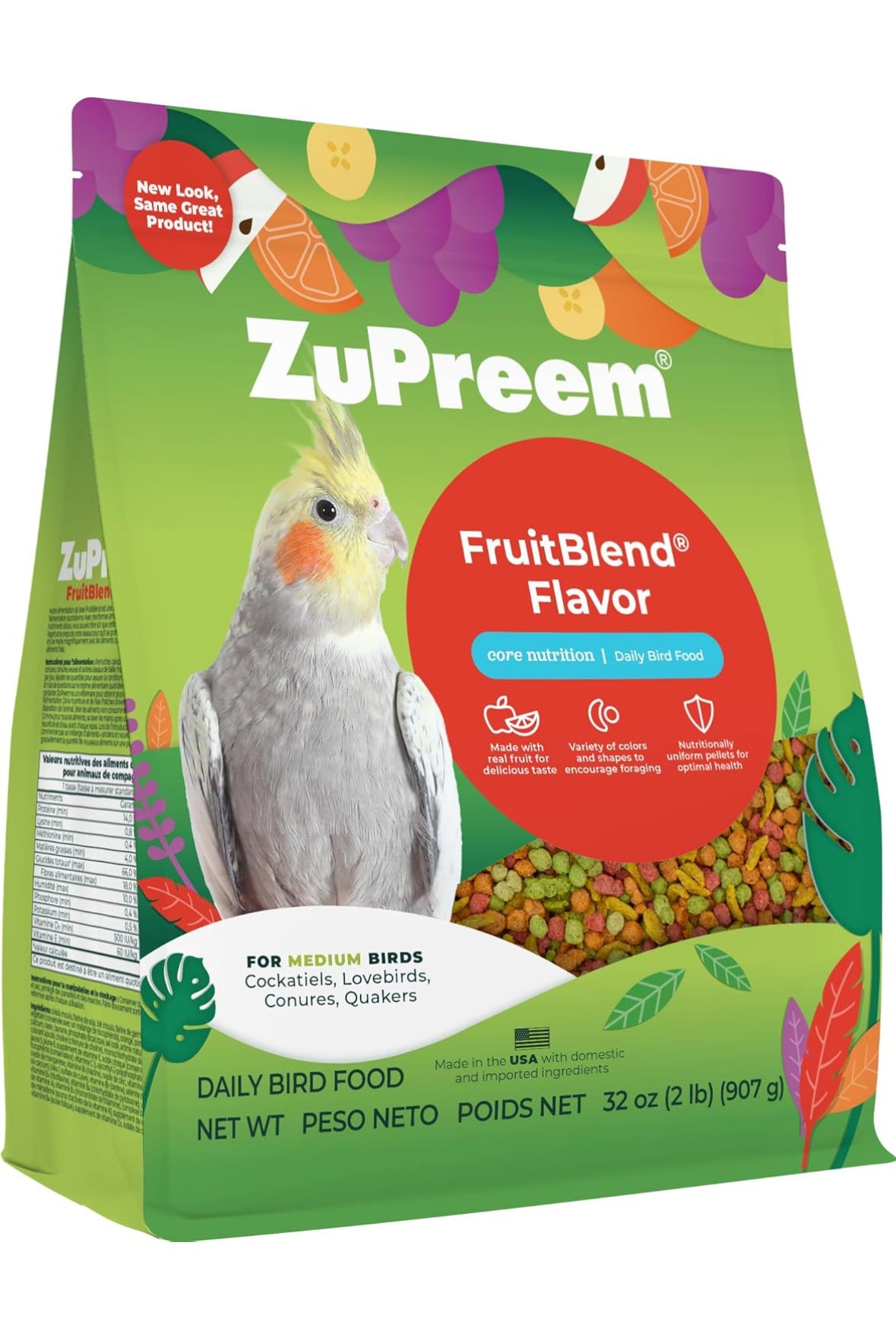 Zupreem Fruit Blend Tiel 2lb