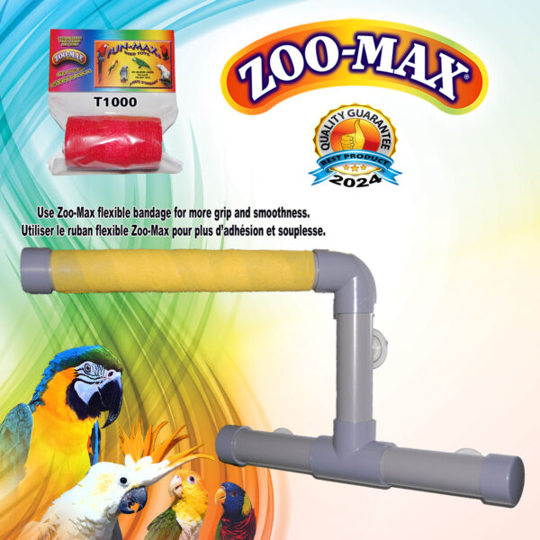 ZooMax T2003 LARGE SHOWER PERCH 10″ X 15″