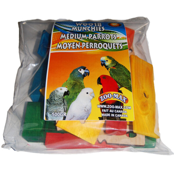 Zoo Max W0018 MUNCHIES MEDIUM PARROT 500GR