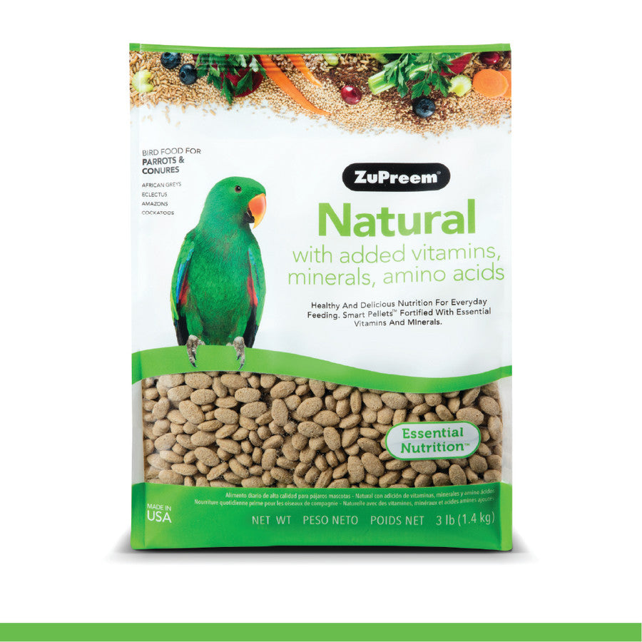 Zupreem Natural Parrot/Conure 3lb