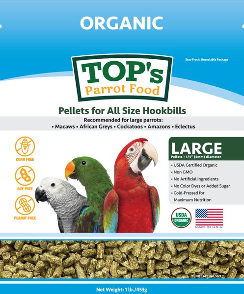 Tops Pellets for all hookbills Large 1lb