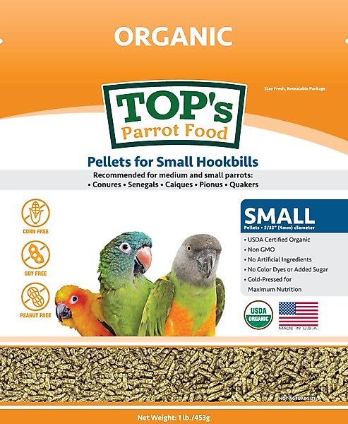 Tops Pellets For Small Hookbills 1lb