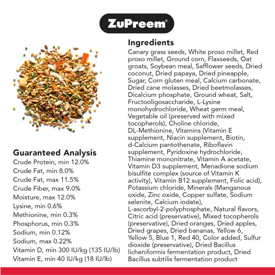 Zupreem Smart Selects Very Small 2lb