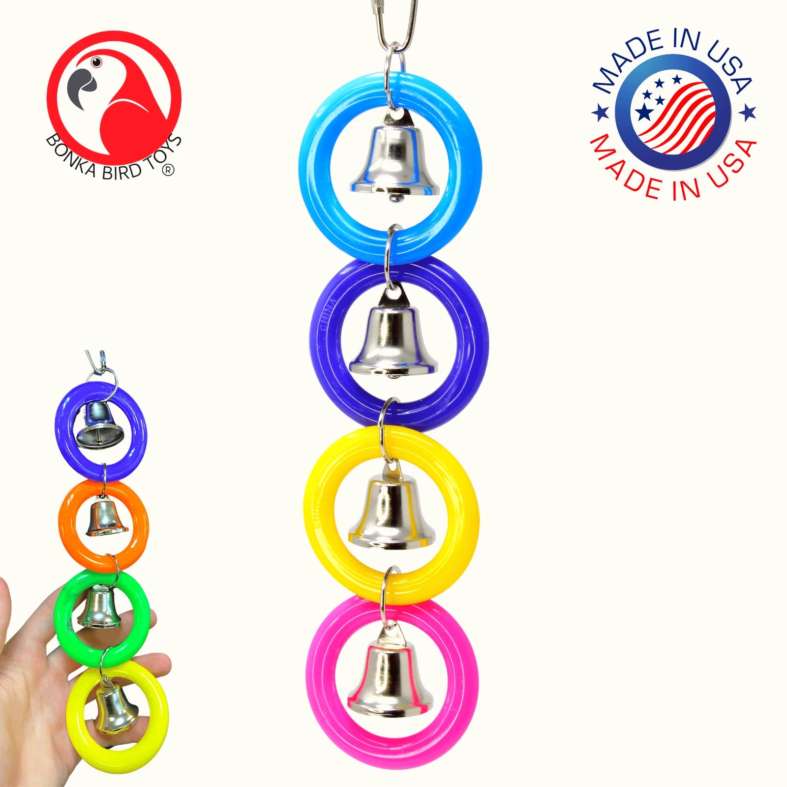 Bonka 945 Four Ring a Ding Bird Toy