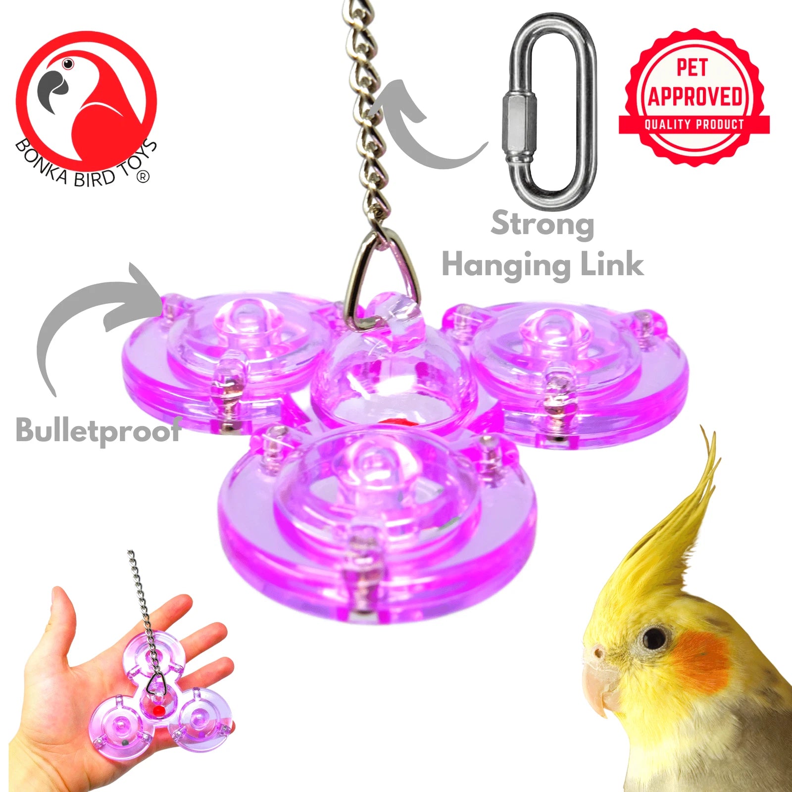 Bonka 0010 Small Satellite Bulletproof Rattle Puzzle