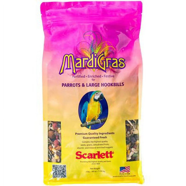 Scarlett Mardi Gras Parrot Bird Food