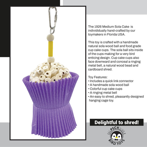 Impeckable Bird Toys 1926 Medium Sola Cake