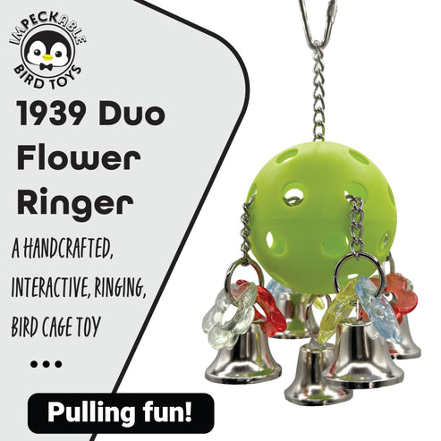Impeckable Bird Toys 1939 Duo Flower Ringer