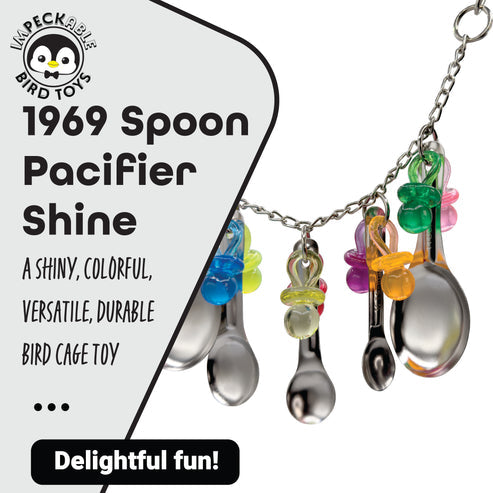 Impeckable Bird Toys 1969 Spoon Pacifier Shine