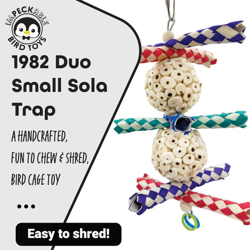 Impeckable Bird Toys 1982 Duo Sola Trap