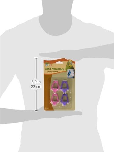Penn Plax BA602 4-Pack Universal Clips for Bird Cage Clips