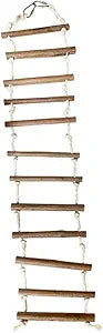 A&E Natural Wood Rope Ladder