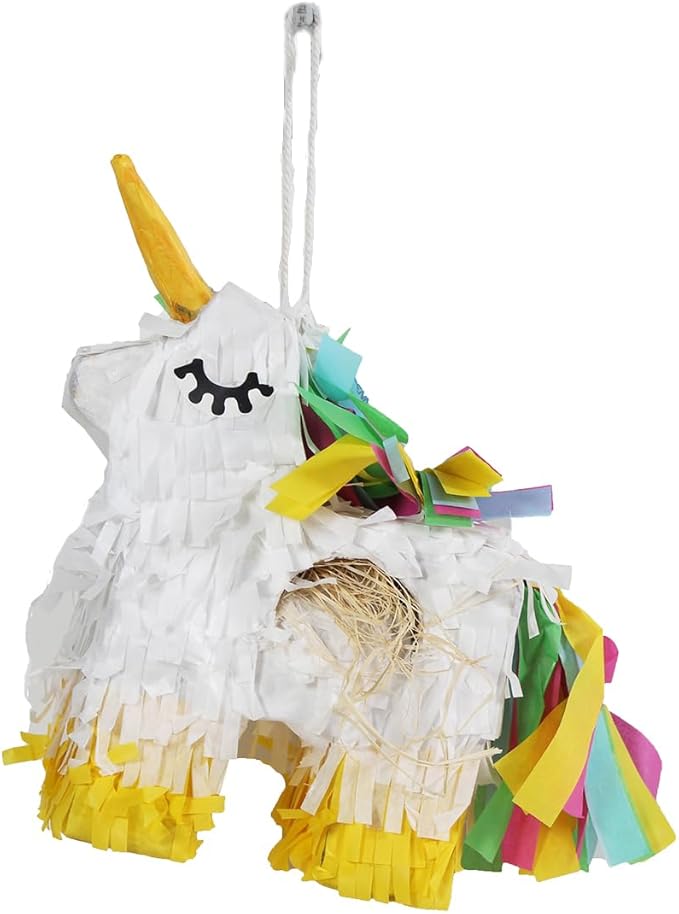 Penn-Plax Unicorn Pinata with Natural Nesting Material