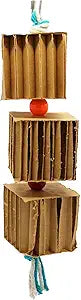 SweetFeet and Beak Blocks N Knots - Perfect Cage Shredding and Foraging Toy for All Birds