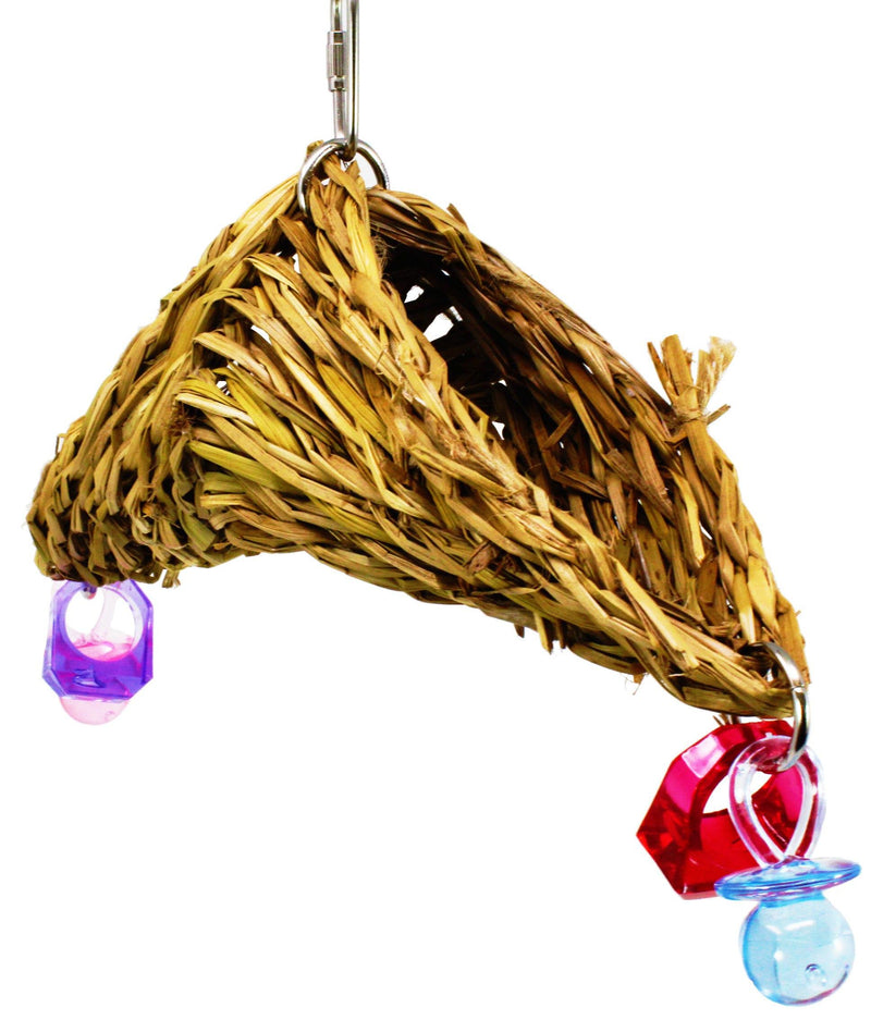 Bonka Bird Toys 1519 NATURAL WOVEN SEAGRASS FORAGING TUNNELS