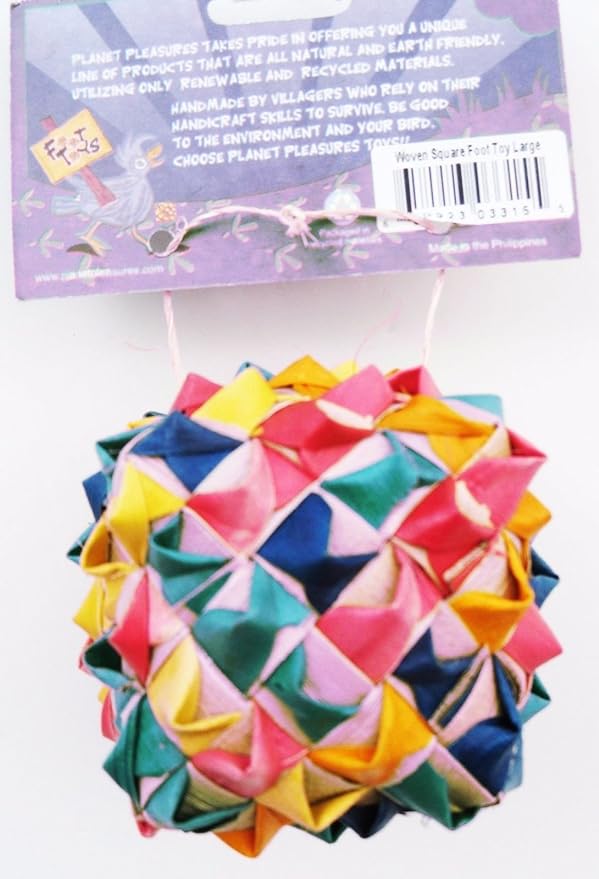 Bonka Bird Toys 03315 Large Square Woven Foot