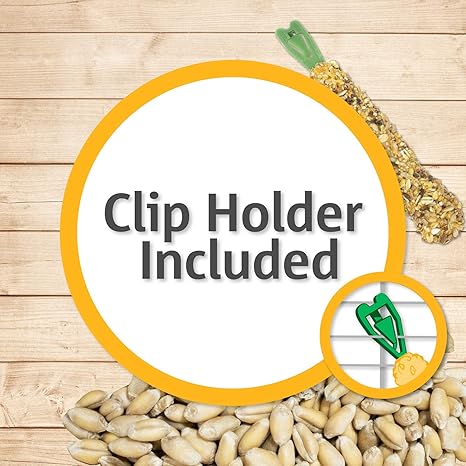 Vitakraft Crunch Sticks Kiwi & Lemon Flavor Bird Treat for Cockatiels (2 Sticks), 3.5 oz