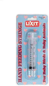 Lixit 0482 Hand Feeding Syringe for Baby Animals, 10 ml
