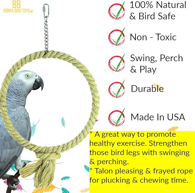 Bonka 1768 Medium Sisal Rope Swing