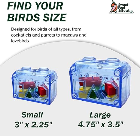 Sweet Feet & Beak 60020 Small Treasure Chest Bird Toy