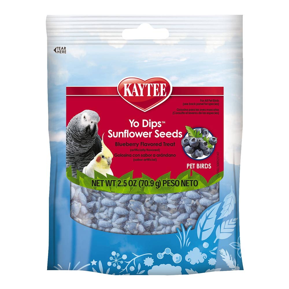 Kaytee Yo Dips Sunflower Seeds Blueberry Flavored Treat 2.5OZ