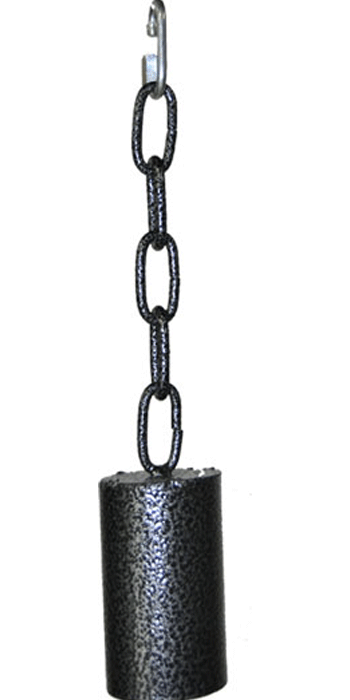 A&E AE003 Large Metal Pipe Bell on a Chain
