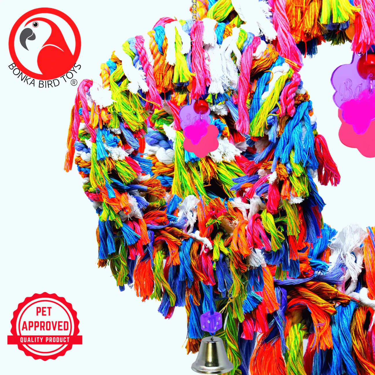 Bonka Bird Toys 1019 Large Fuzz Ring