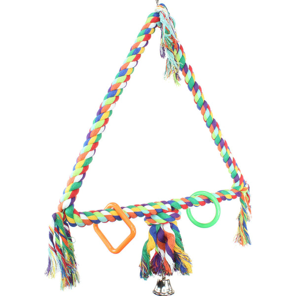 Bonka Bird Toys 1059 Jumbo Triangle Rope Ring