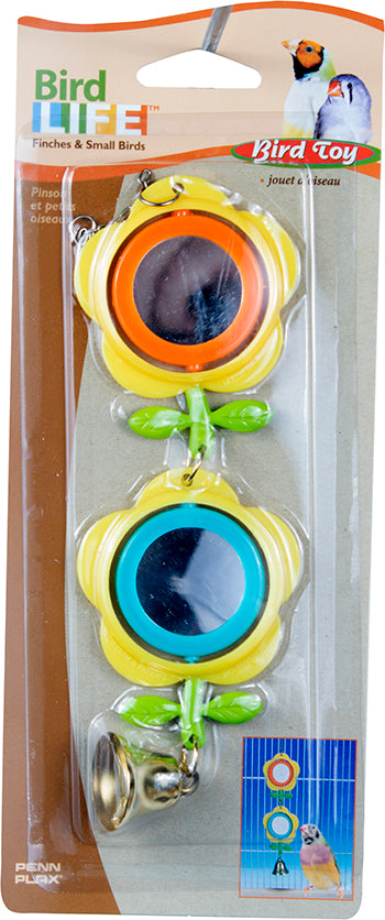 PennPlax BA1714 Two Birdie Flower Mirror With Bell