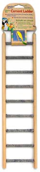 Penn Plax BA243  9 STEP SML LADDER-WOOD/CEMENT