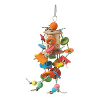 HARI 81004 SMART.PLAY Enrichment Parrot Toy - Coconut Merry-Go-Round