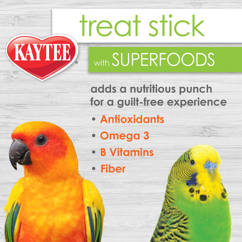 KAYTEE TREAT STICK WITH SUPERFOODS BIRD NUTS 5oz