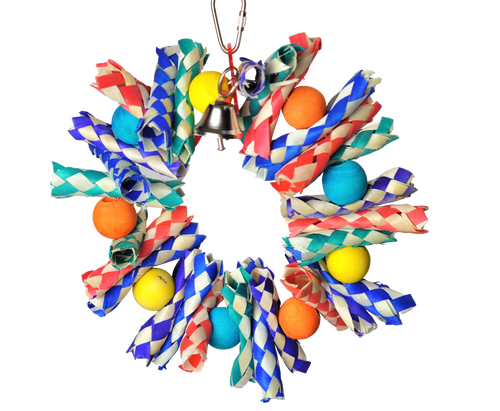 A&E HB900 Fiesta Wreath Bird Toy SM 9in X 7in X 2in