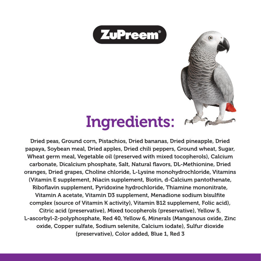 Zupreem Pure Fun Parrot & Conure 2lb