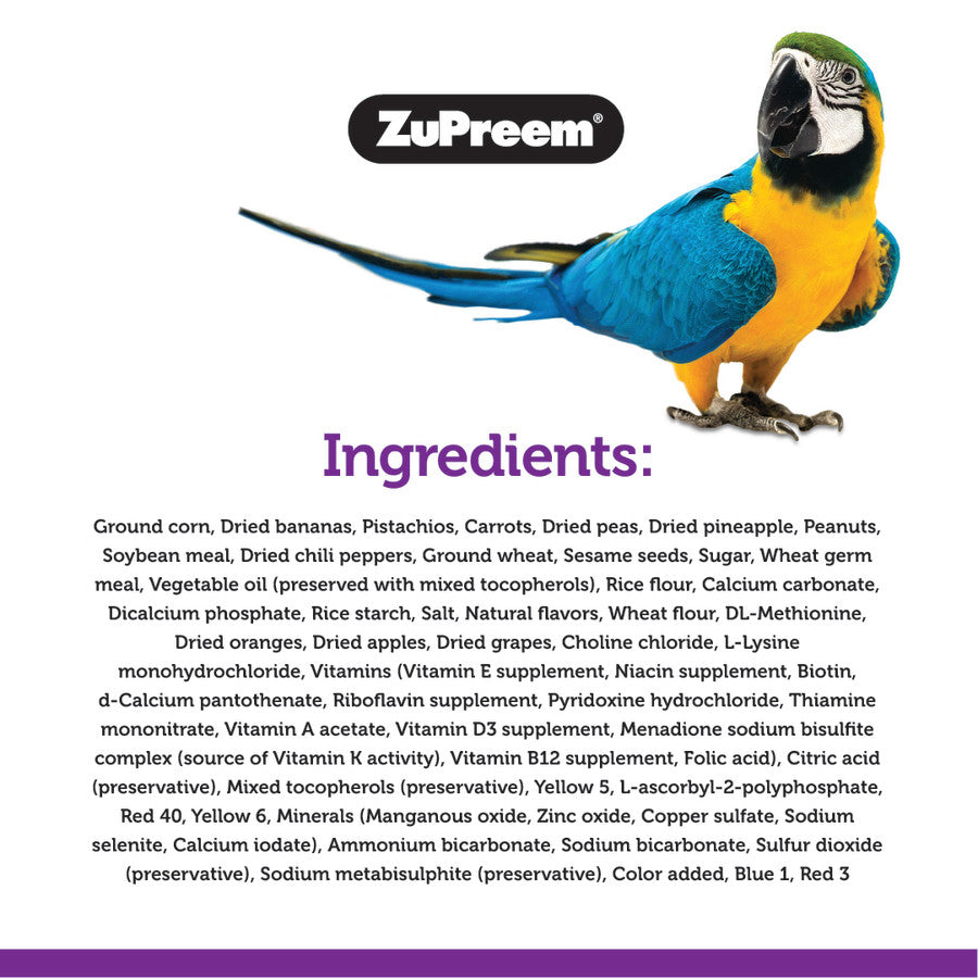 Zupreem Pure Fun Large Bird 2lb
