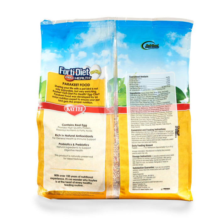 Kaytee Forti-Diet Pro Health Egg-Cite! Food Parakeet 5lb