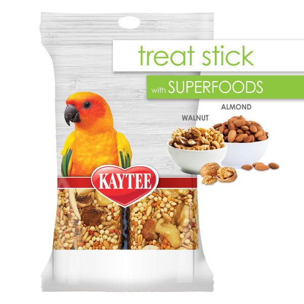 KAYTEE TREAT STICK WITH SUPERFOODS BIRD NUTS 5oz